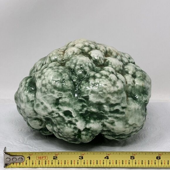 Vintage A Due Tosin Italy Majolica Ceramic Broccoli Art Pottery Vegetable 6x 4” - Picture 4 of 10